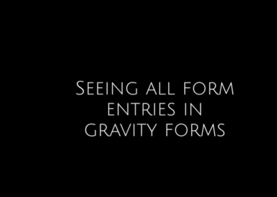 How to See Form Entries in Gravity Forms