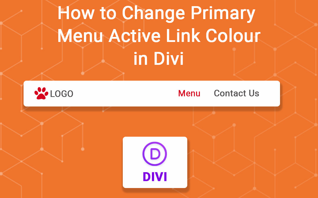 How to Change Primary Menu Active Link Colour in Divi